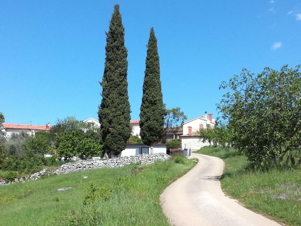 Apartment Parenzana, Little Row House With Big Green Yard In Central Istria Rakotule Eksteriør bilde